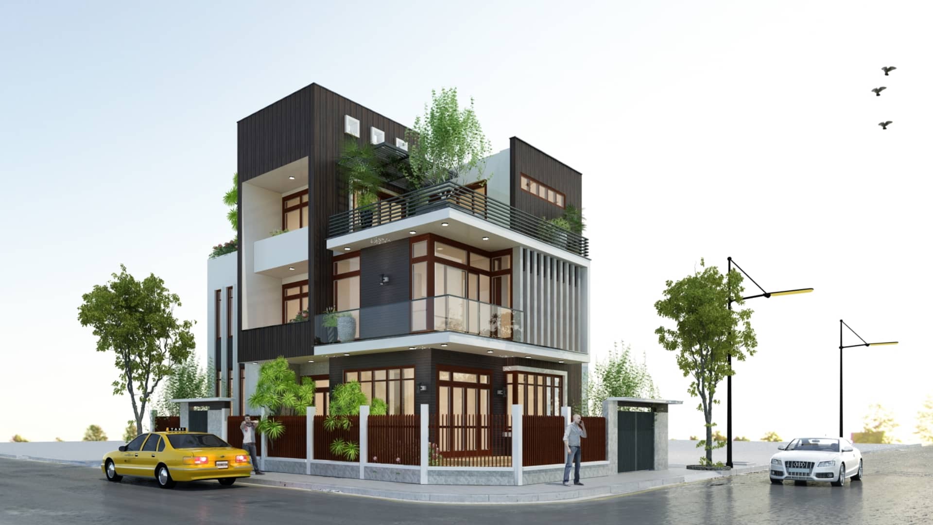 Các loại nhà phố phổ biến nhất hiện nay 3 Sharingland Nha pho xanh 1